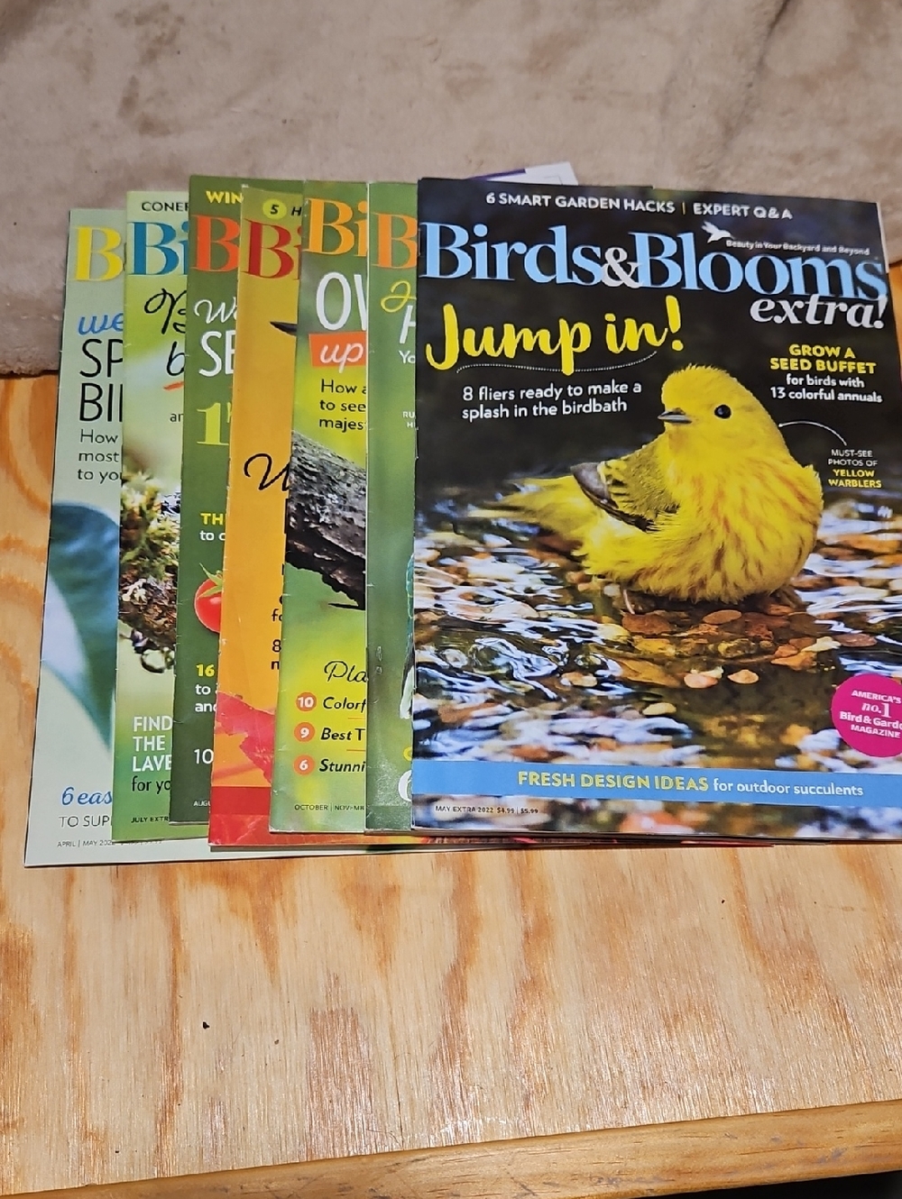 Birds&Blooms Magazine Lot Of 7